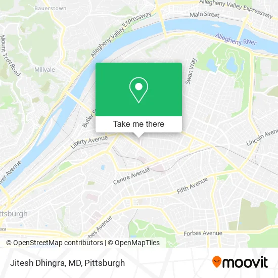 Mapa de Jitesh Dhingra, MD