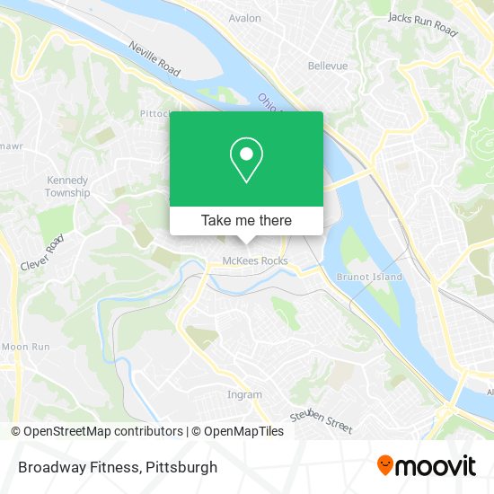 Mapa de Broadway Fitness