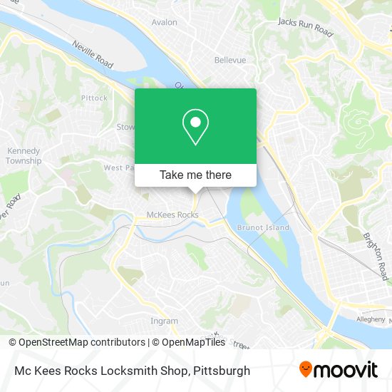 Mc Kees Rocks Locksmith Shop map