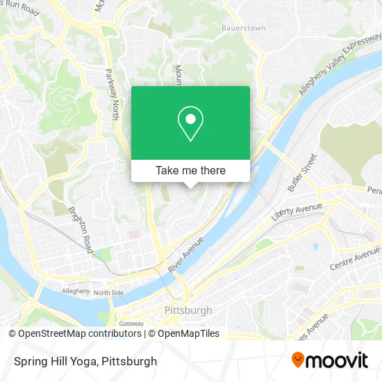 Spring Hill Yoga map