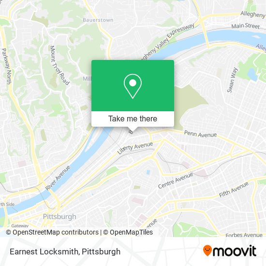 Mapa de Earnest Locksmith