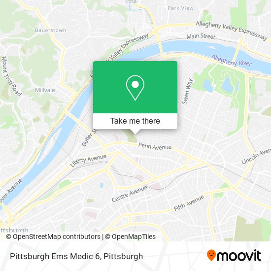 Pittsburgh Ems Medic 6 map