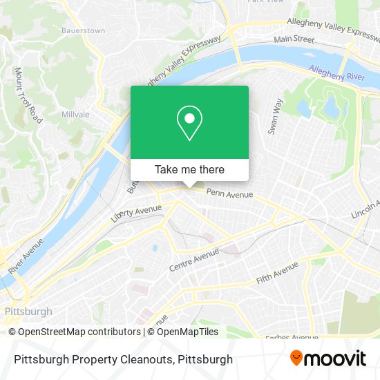 Pittsburgh Property Cleanouts map