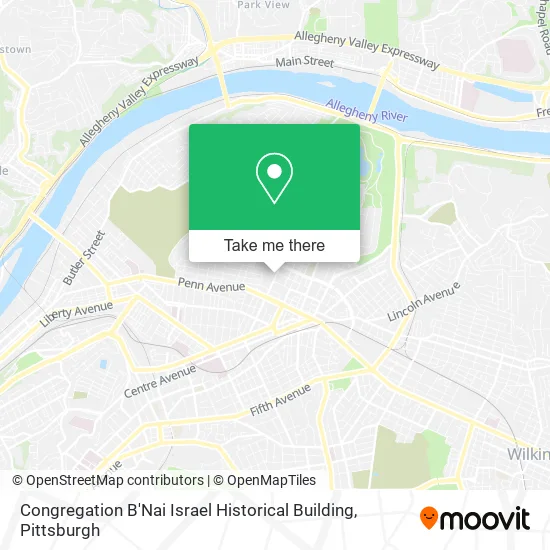 Congregation B'Nai Israel Historical Building map