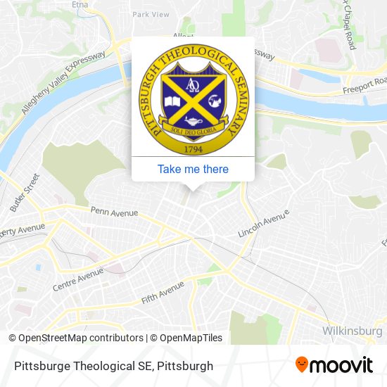 Pittsburge Theological SE map