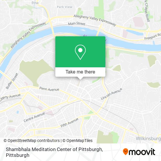 Shambhala Meditation Center of Pittsburgh map
