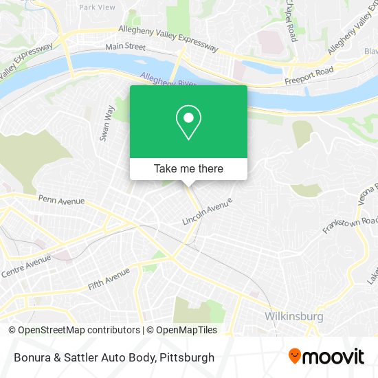 Mapa de Bonura & Sattler Auto Body