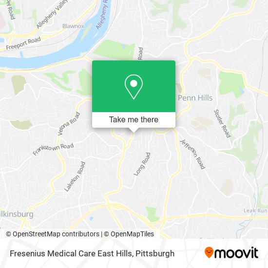 Fresenius Medical Care East Hills map