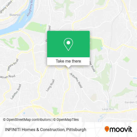 INFINITI Homes & Construction map