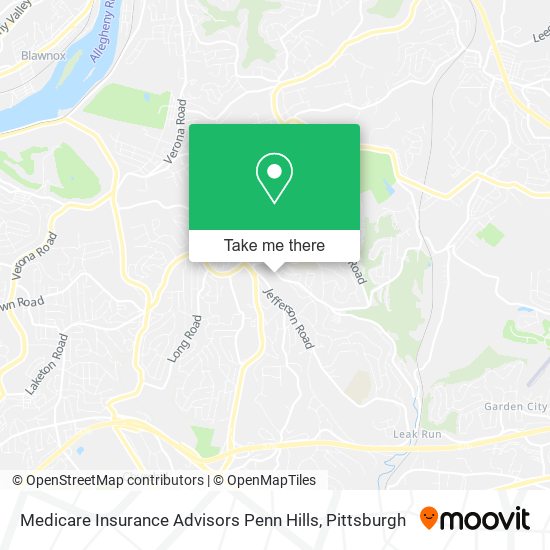 Medicare Insurance Advisors Penn Hills map