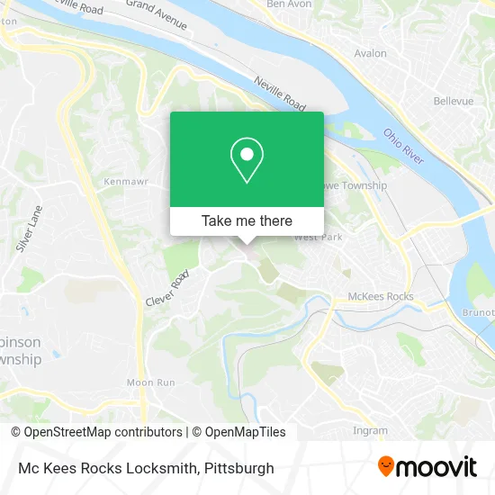 Mc Kees Rocks Locksmith map
