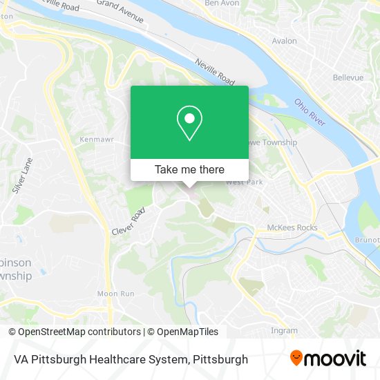 Mapa de VA Pittsburgh Healthcare System