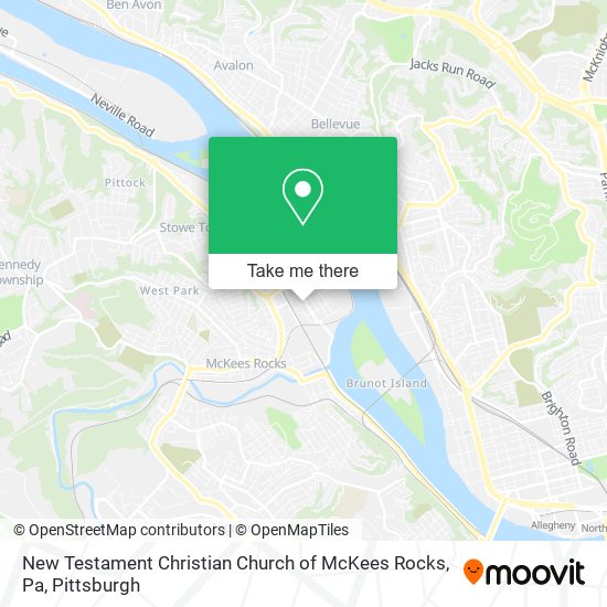 Mapa de New Testament Christian Church of McKees Rocks, Pa