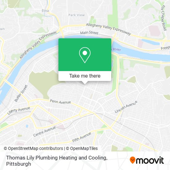 Thomas Lily Plumbing Heating and Cooling map