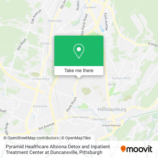 Pyramid Healthcare Altoona Detox and Inpatient Treatment Center at Duncansville map