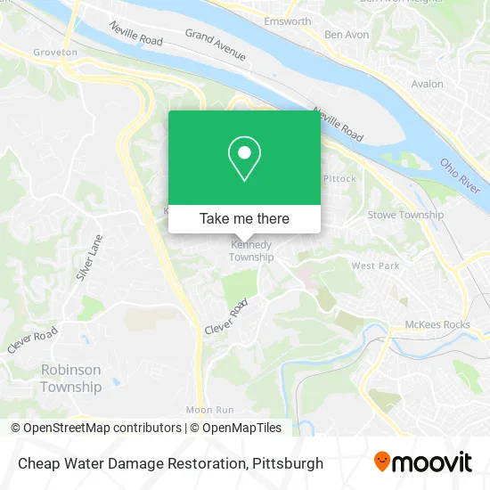 Cheap Water Damage Restoration map