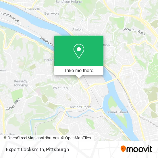 Expert Locksmith map