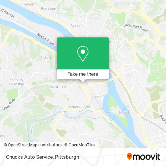 Chucks Auto Service map