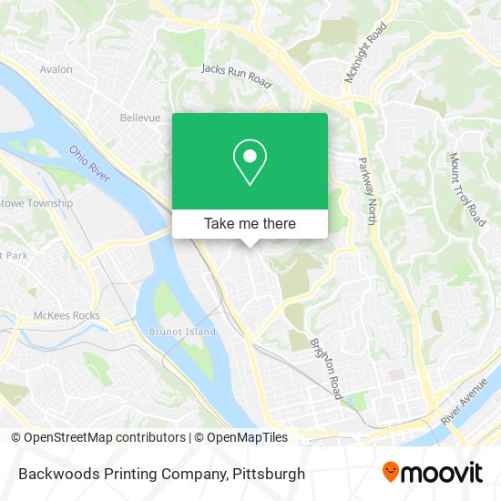 Mapa de Backwoods Printing Company