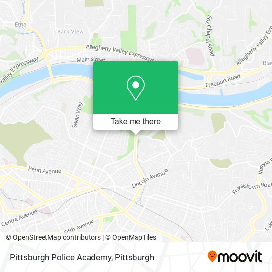 Pittsburgh Police Academy map