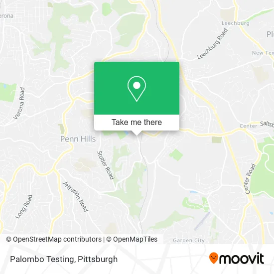 Palombo Testing map