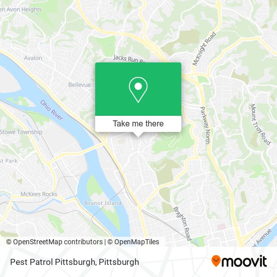 Mapa de Pest Patrol Pittsburgh