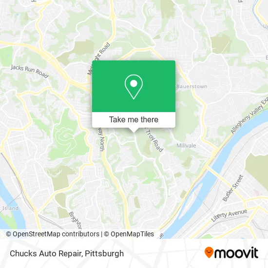Chucks Auto Repair map