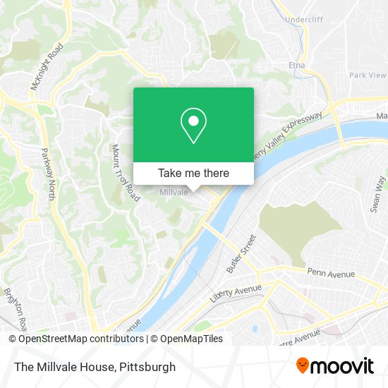 The Millvale House map