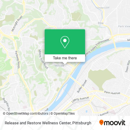 Release and Restore Wellness Center map