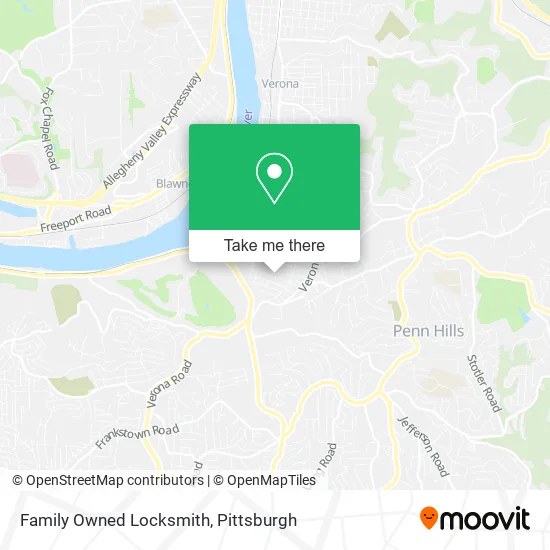 Family Owned Locksmith map
