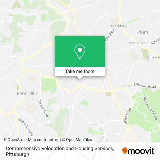 Comprehensive Relocation and Housing Services map