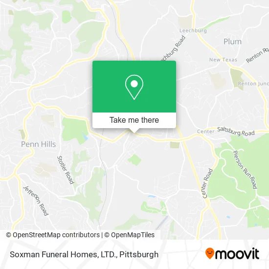 Soxman Funeral Homes, LTD. map