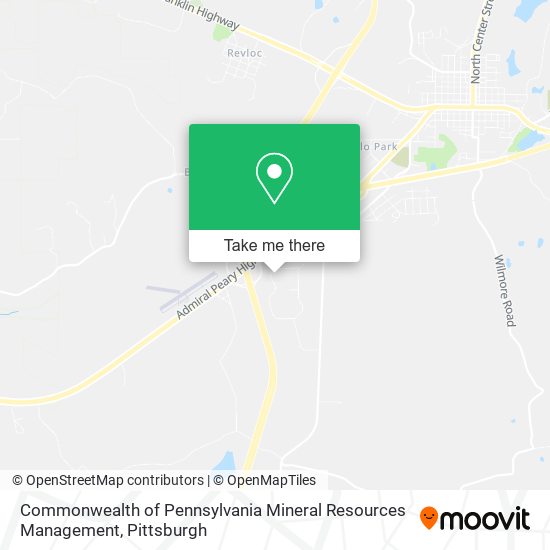 Mapa de Commonwealth of Pennsylvania Mineral Resources Management