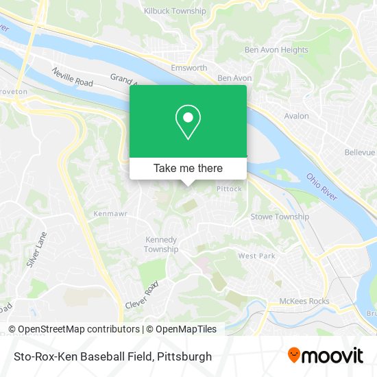 Sto-Rox-Ken Baseball Field map