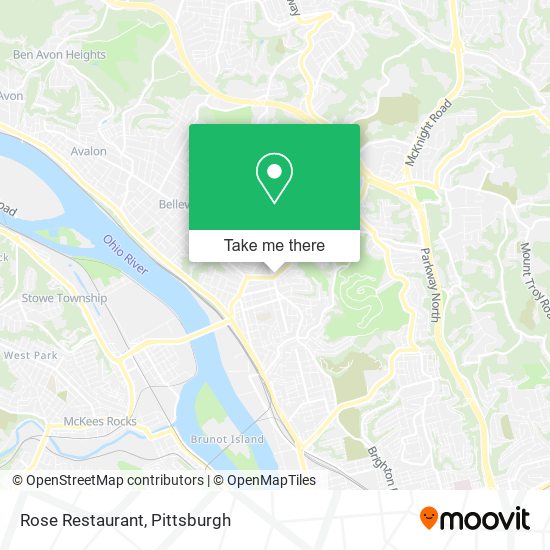 Mapa de Rose Restaurant