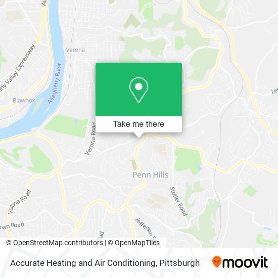 Accurate Heating and Air Conditioning map