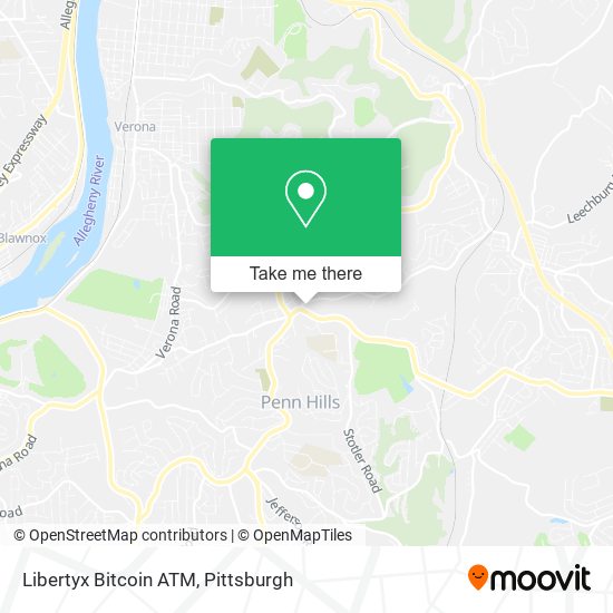 Mapa de Libertyx Bitcoin ATM