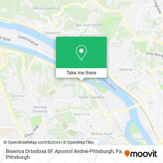 Mapa de Biserica Ortodoxa SF. Apostol Andrei-Pittsburgh, Pa