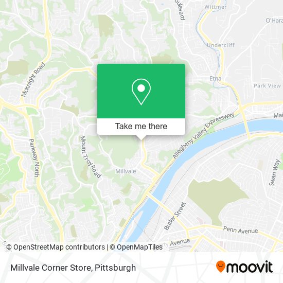 Mapa de Millvale Corner Store