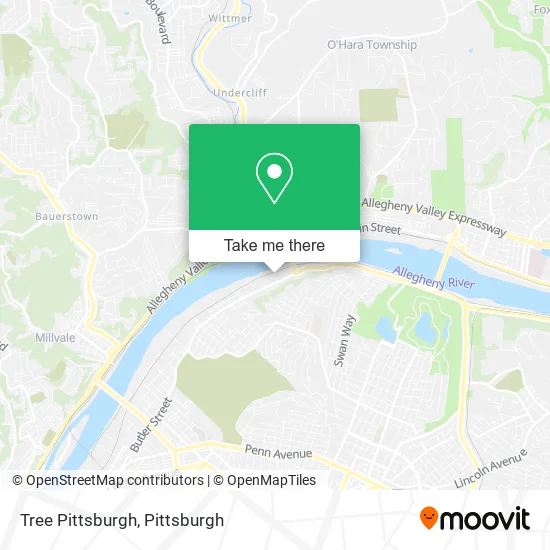 Tree Pittsburgh map