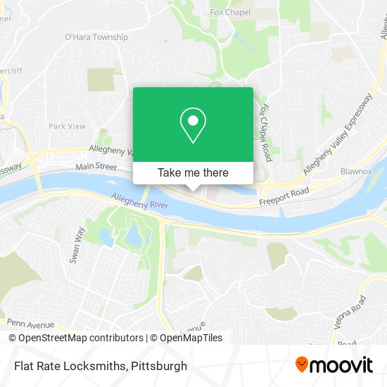 Flat Rate Locksmiths map