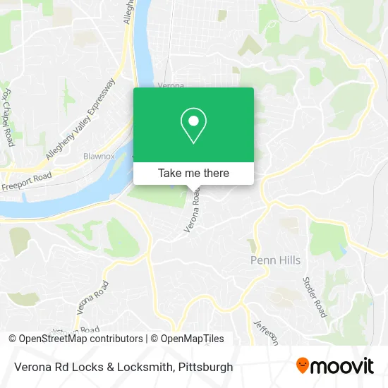 Verona Rd Locks & Locksmith map