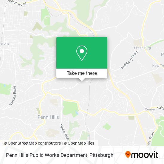 Mapa de Penn Hills Public Works Department