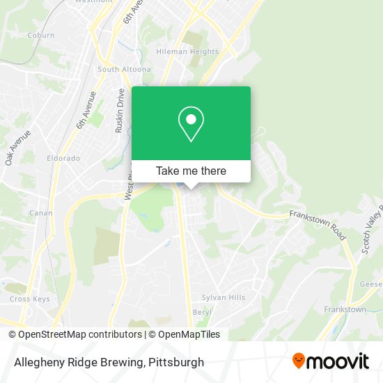 Mapa de Allegheny Ridge Brewing
