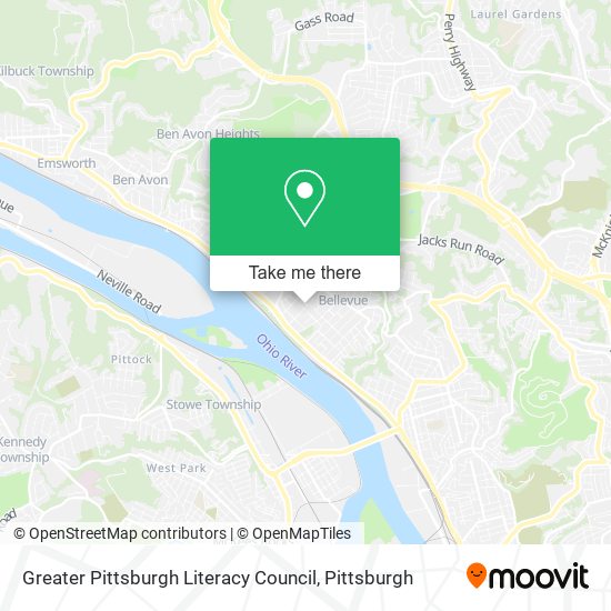 Mapa de Greater Pittsburgh Literacy Council