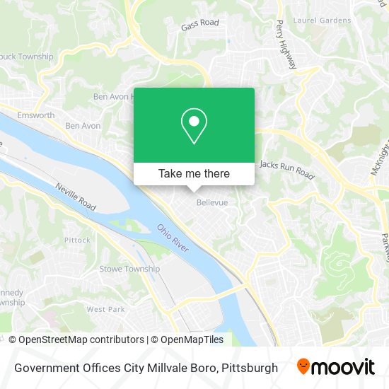 Government Offices City Millvale Boro map