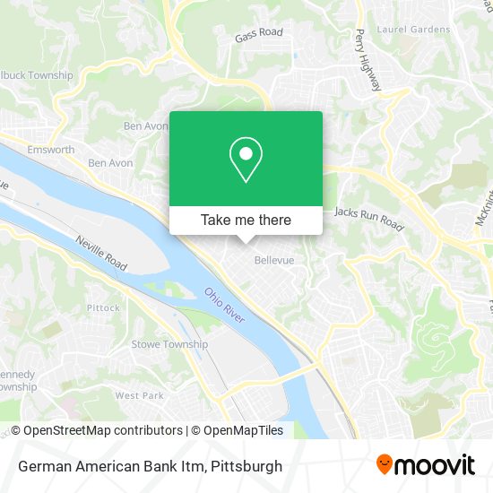 German American Bank Itm map