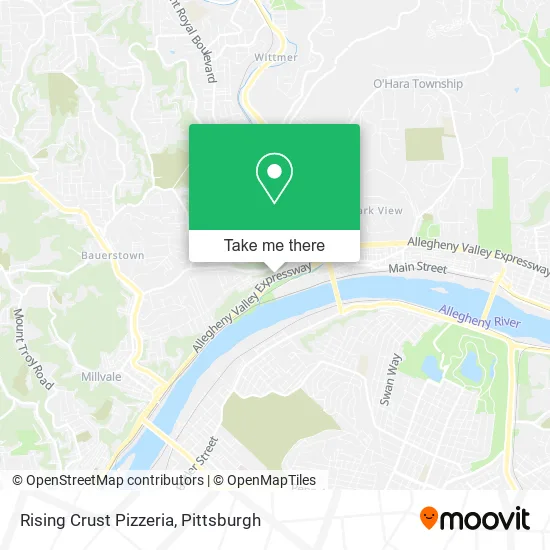 Rising Crust Pizzeria map