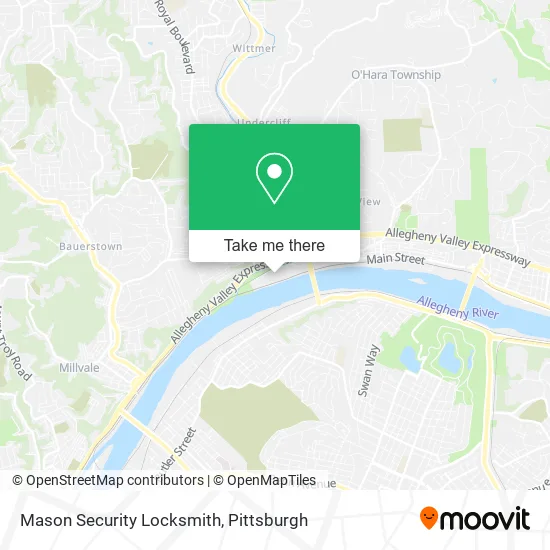 Mason Security Locksmith map