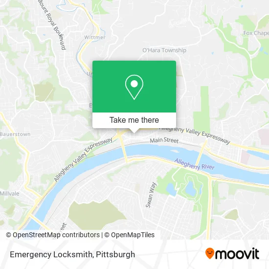 Emergency Locksmith map